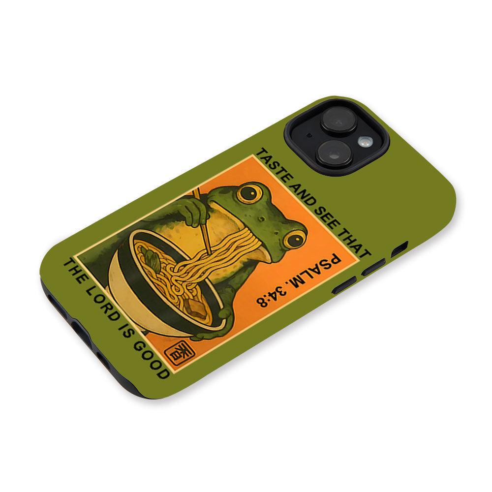 Taste And See That The Lord Is Good Green Christian Phone Case