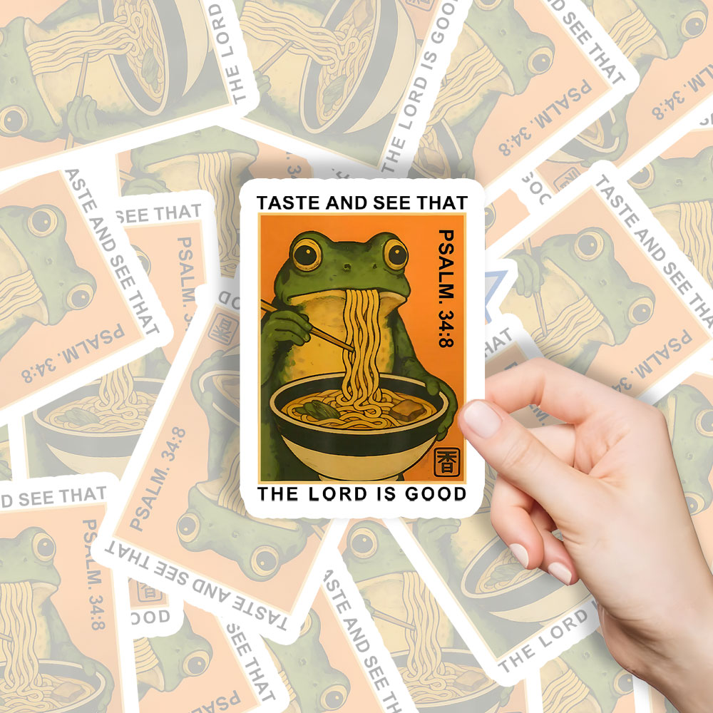 Taste And See That The Lord Is Good Christian Stickers