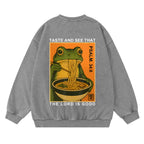 Taste And See That The Lord Is Good Christian Washed Sweatshirt