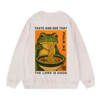 Taste And See That The Lord Is Good Christian Washed Sweatshirt