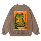 Taste And See That The Lord Is Good Christian Washed Sweatshirt