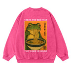Taste And See That The Lord Is Good Christian Washed Sweatshirt