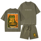 Taste And See That The Lord Is Good Christian Washed T-Shirt & Shorts