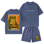 Taste And See That The Lord Is Good Christian Washed T-Shirt & Shorts