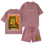 Taste And See That The Lord Is Good Christian Washed T-Shirt & Shorts