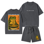 Taste And See That The Lord Is Good Christian Washed T-Shirt & Shorts
