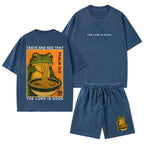 Taste And See That The Lord Is Good Christian Washed T-Shirt & Shorts