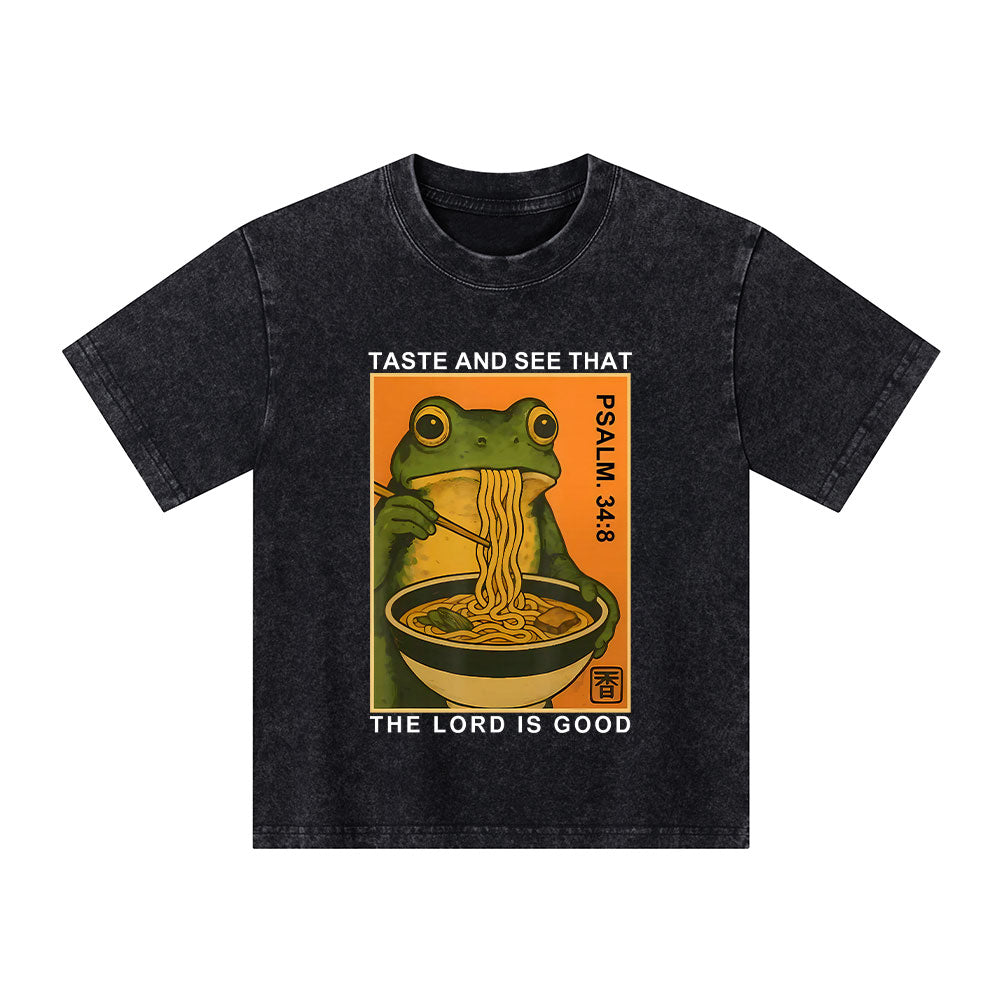 Taste And See That The Lord Is Good Christian Washed T-Shirt