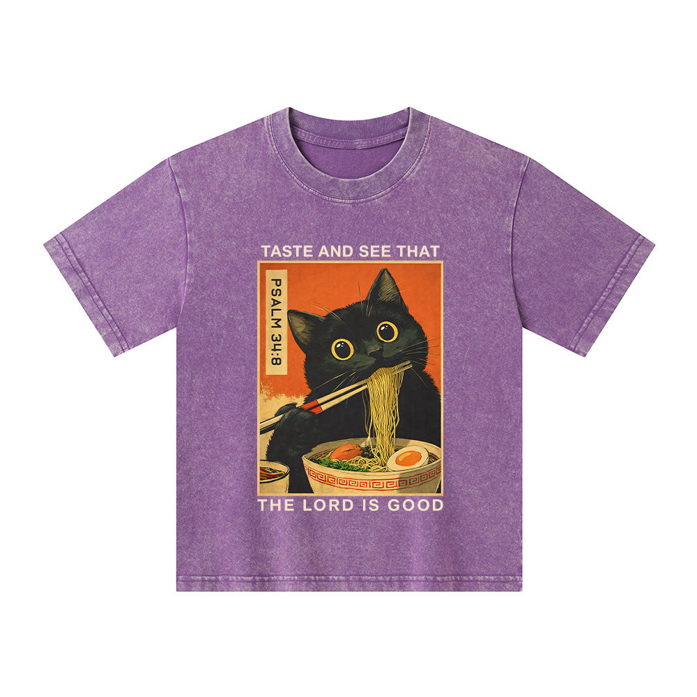 Taste And See That The Lord Is Good Christian Washed T-Shirt
