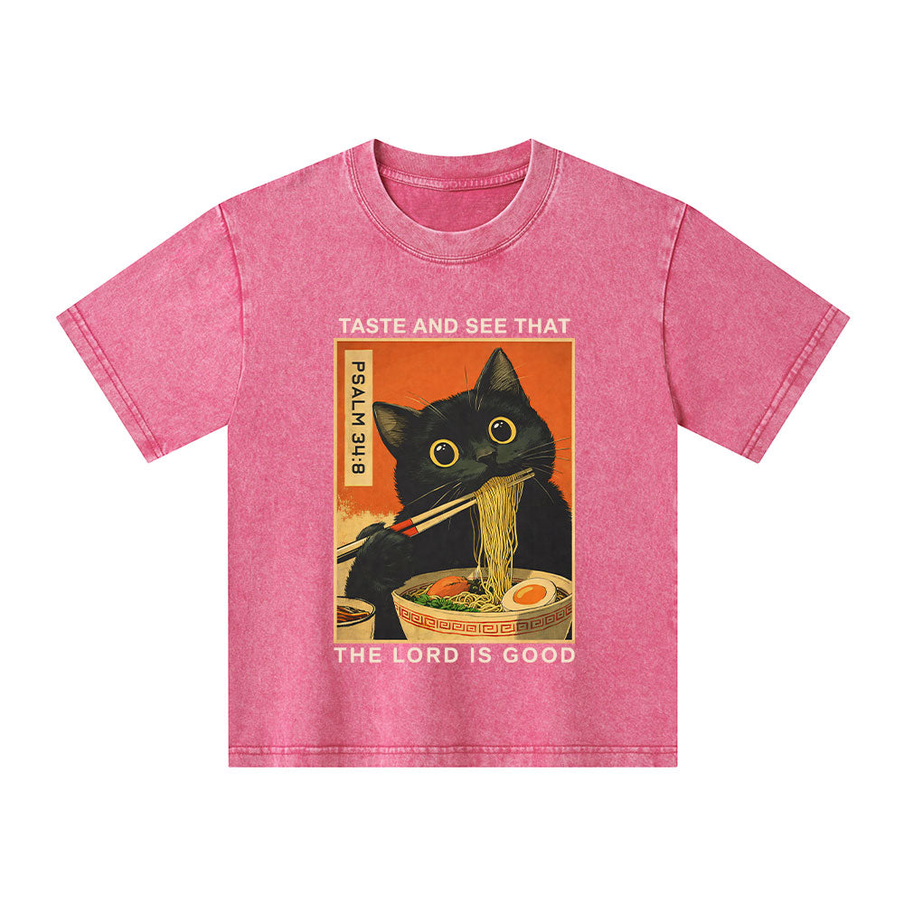 Taste And See That The Lord Is Good Christian Washed T-Shirt