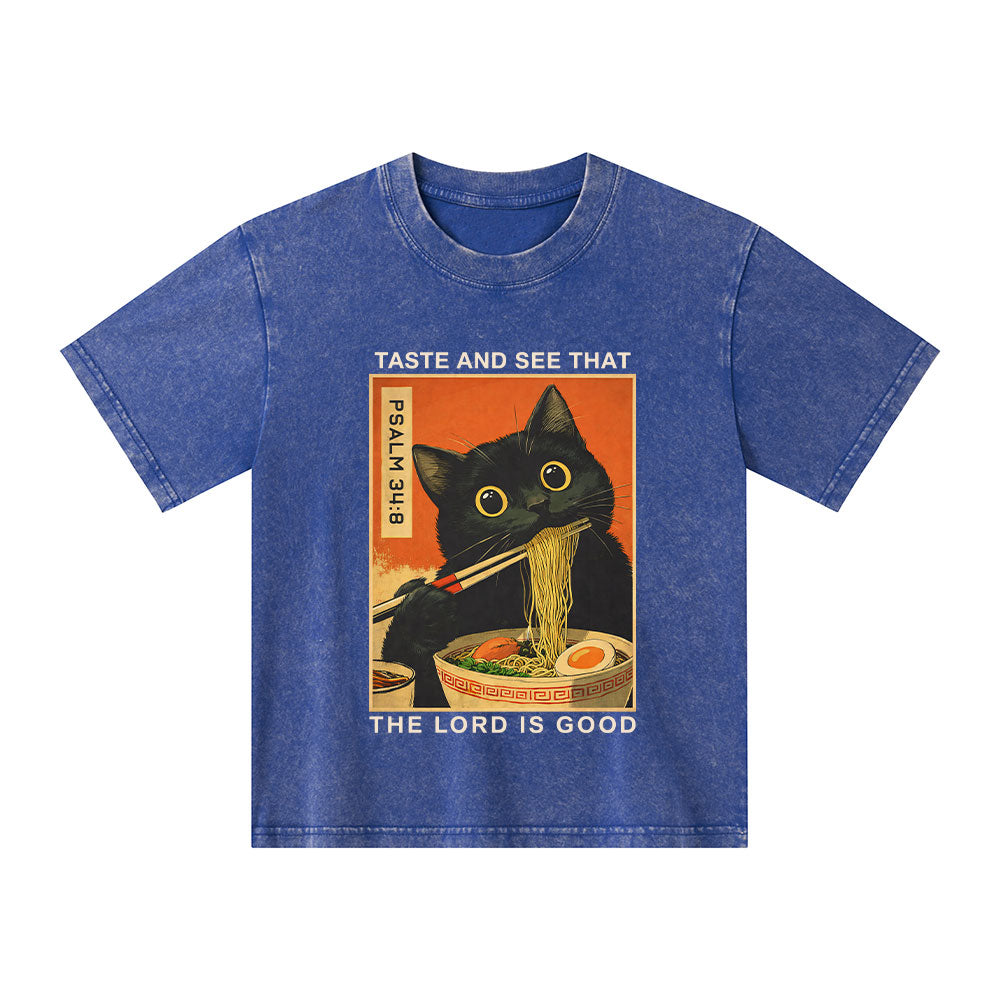 Taste And See That The Lord Is Good Christian Washed T-Shirt