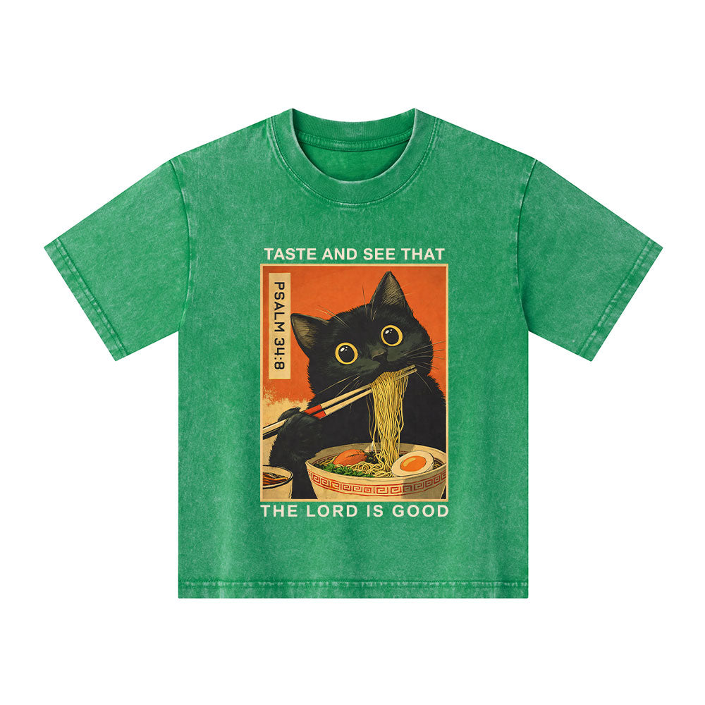 Taste And See That The Lord Is Good Christian Washed T-Shirt