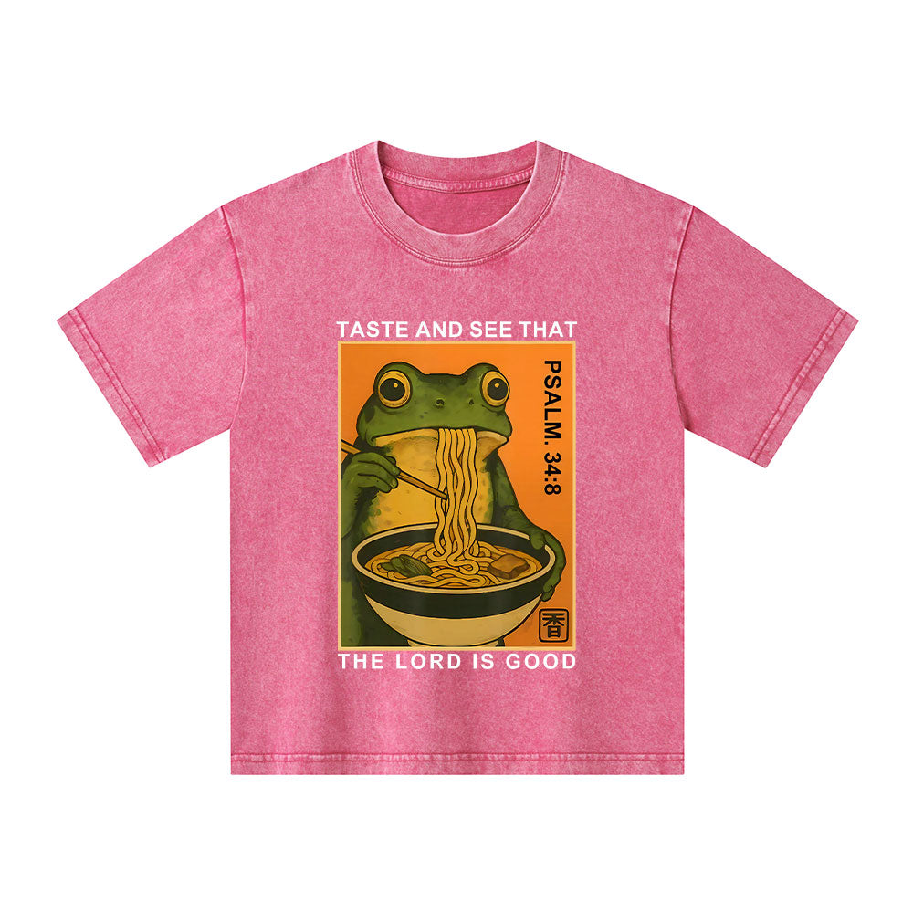 Taste And See That The Lord Is Good Christian Washed T-Shirt