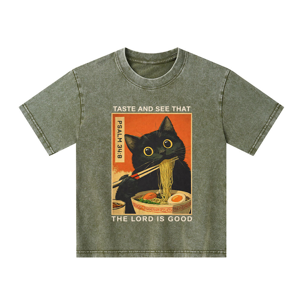 Taste And See That The Lord Is Good Christian Washed T-Shirt