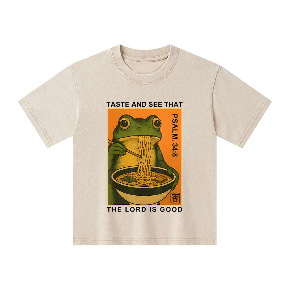 Taste And See That The Lord Is Good Christian Washed T-Shirt