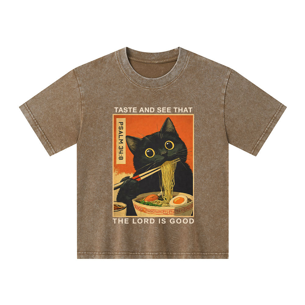 Taste And See That The Lord Is Good Christian Washed T-Shirt