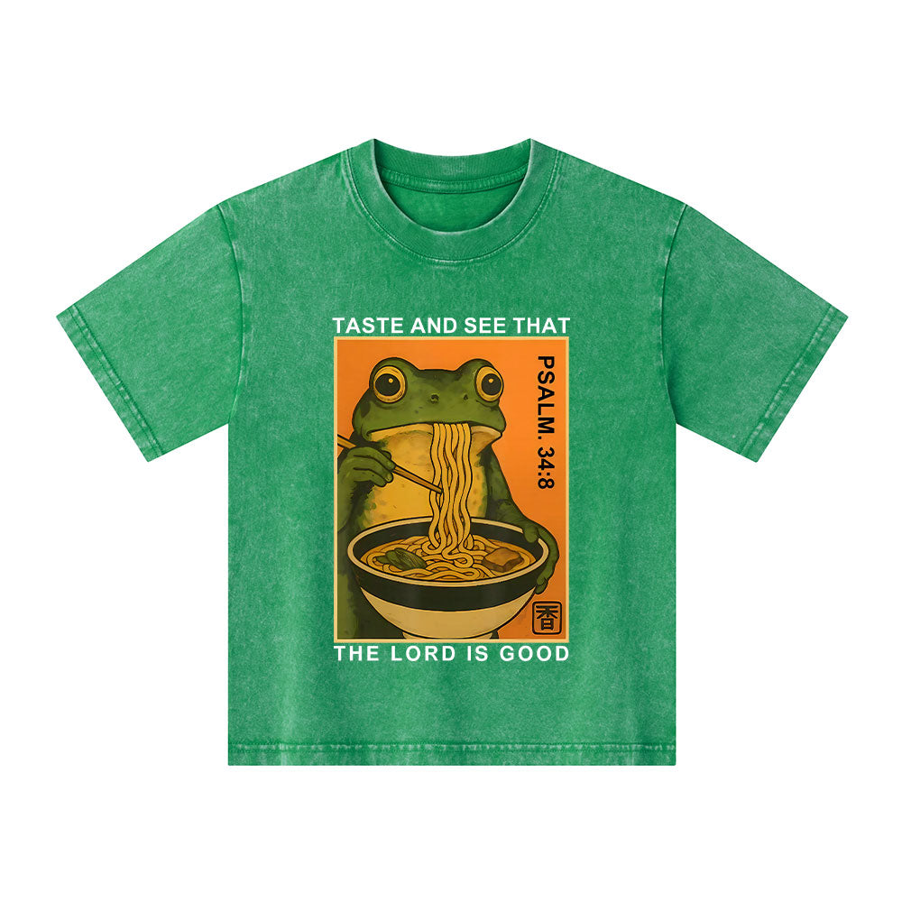 Taste And See That The Lord Is Good Christian Washed T-Shirt