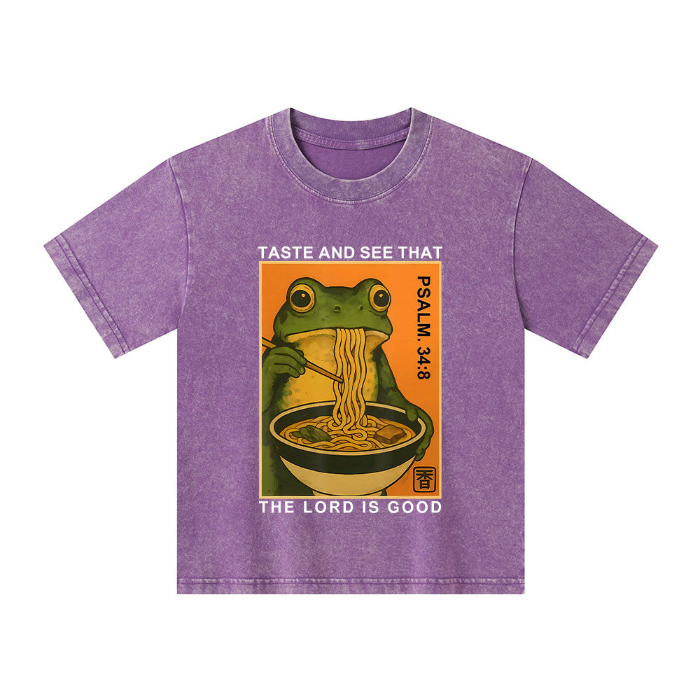 Taste And See That The Lord Is Good Christian Washed T-Shirt