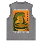 Taste And See That The Lord Is Good Christian Washed Tank Top