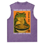 Taste And See That The Lord Is Good Christian Washed Tank Top