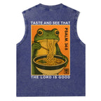 Taste And See That The Lord Is Good Christian Washed Tank Top