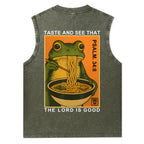 Taste And See That The Lord Is Good Christian Washed Tank Top
