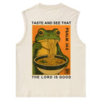 Taste And See That The Lord Is Good Christian Washed Tank Top