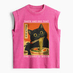 Taste And See That The Lord Is Good Christian Women's Washed Tank Top