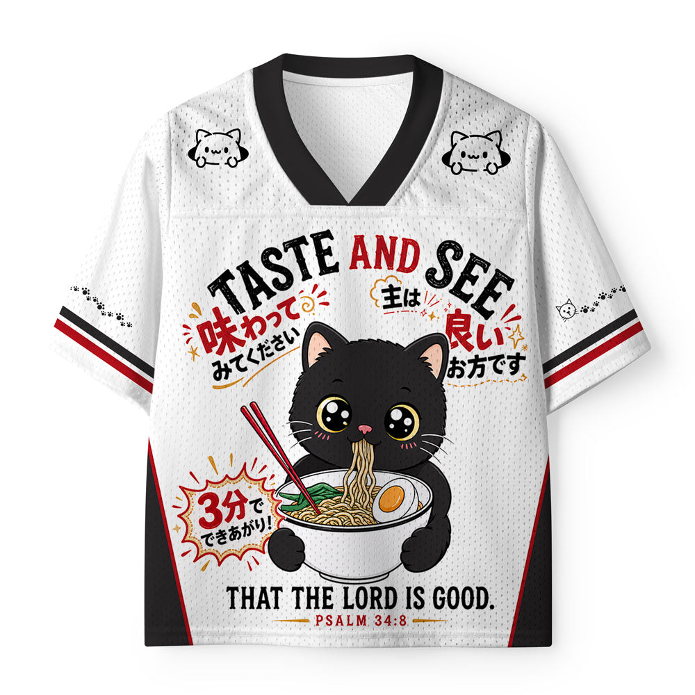 Taste And See The Lord Is Good Christian Kid Mesh Jersey & Shorts