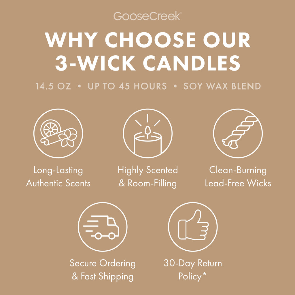 Teakwood 3-Wick Candle