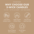 Teakwood 3-Wick Candle