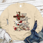 The Debt Is Paid Floral Christian Sweatshirt