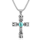 The Eye Is The Lamp Of The Body Cross Necklace