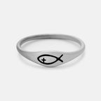 The Fish Christian 925 Sterling Silver Ring