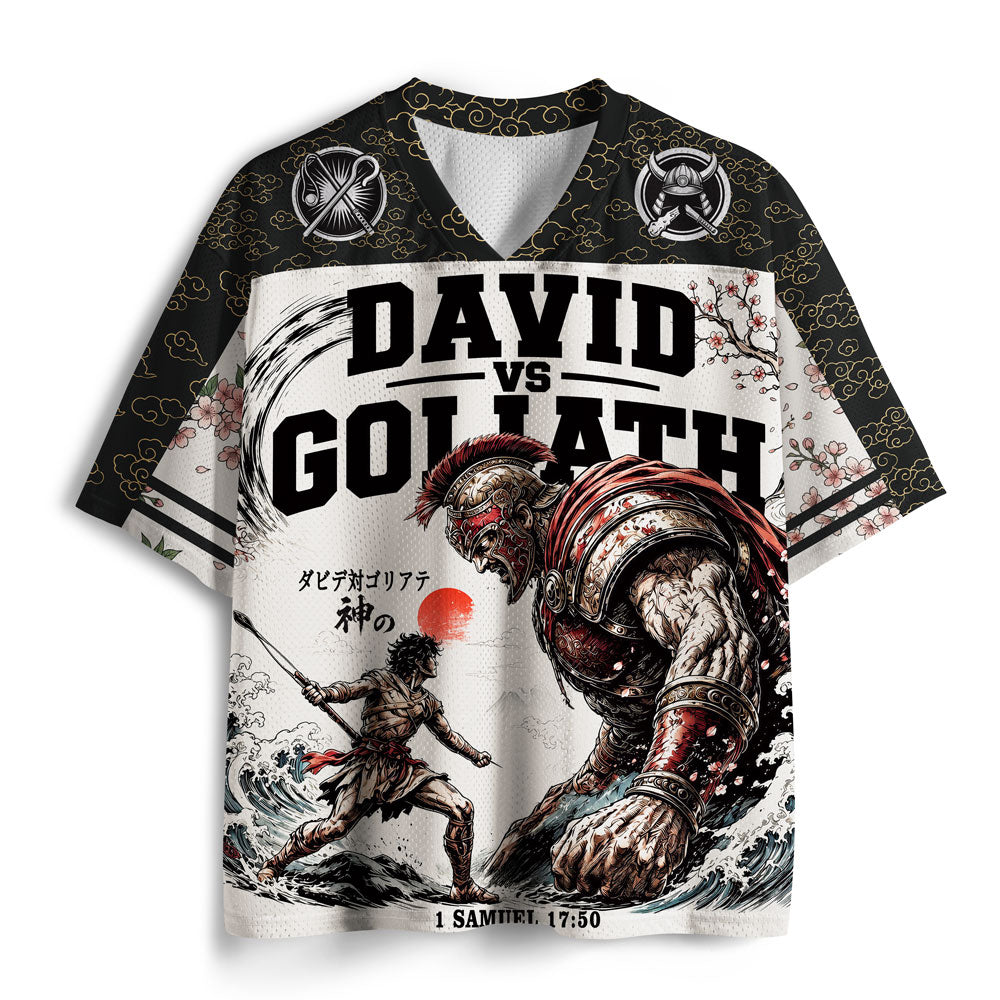 The Giant Fell The Lord Won Christian Mesh Jersey