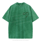 The God Christian Puff Printed Washed T-Shirt
