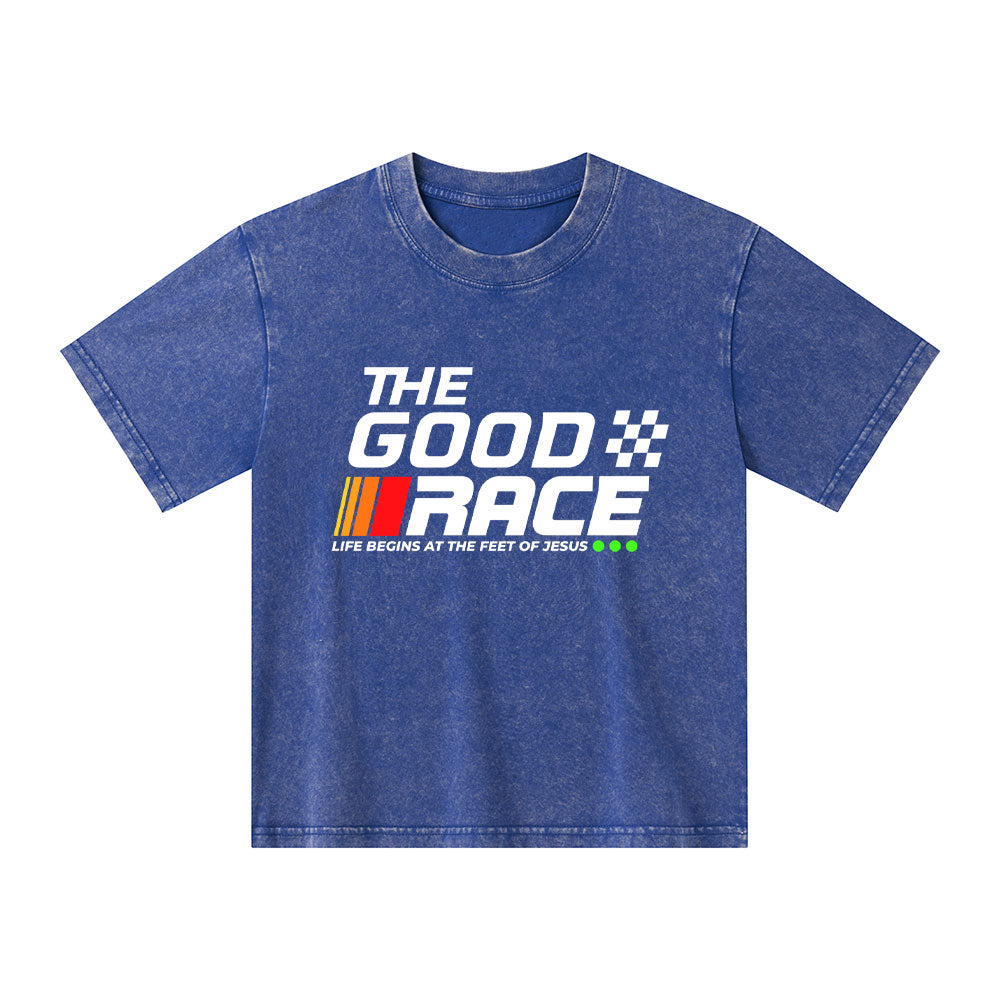 The Good Race Christian Kid Washed T-Shirt