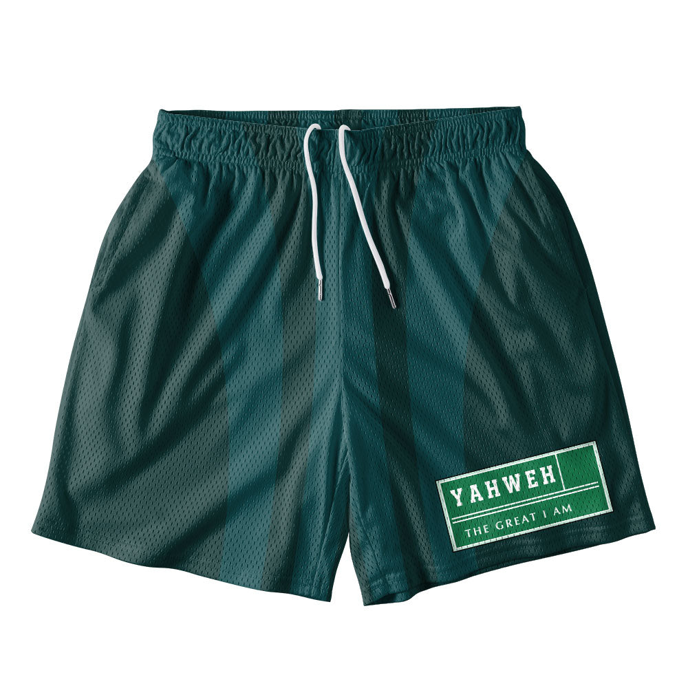 The Great I Am Christian Mesh Shorts