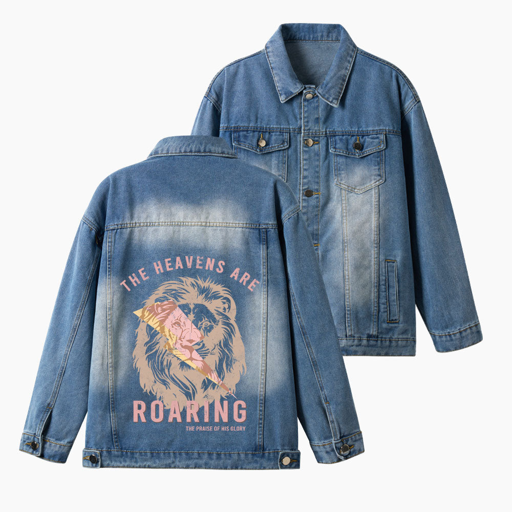 The Heavens Are Roaring Christian Denim Jacket