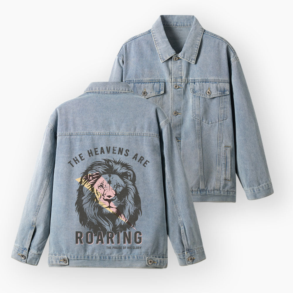 The Heavens Are Roaring Christian Denim Jacket