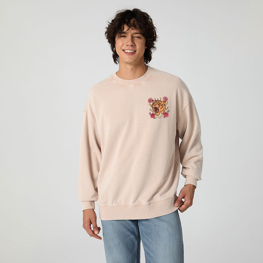 The Heavens Are Roaring Christian Washed Sweatshirt