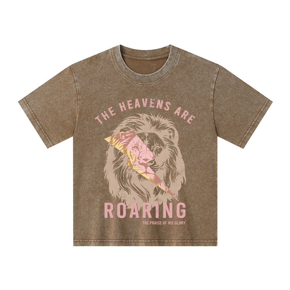 The Heavens Are Roaring Kid Washed T-Shirt
