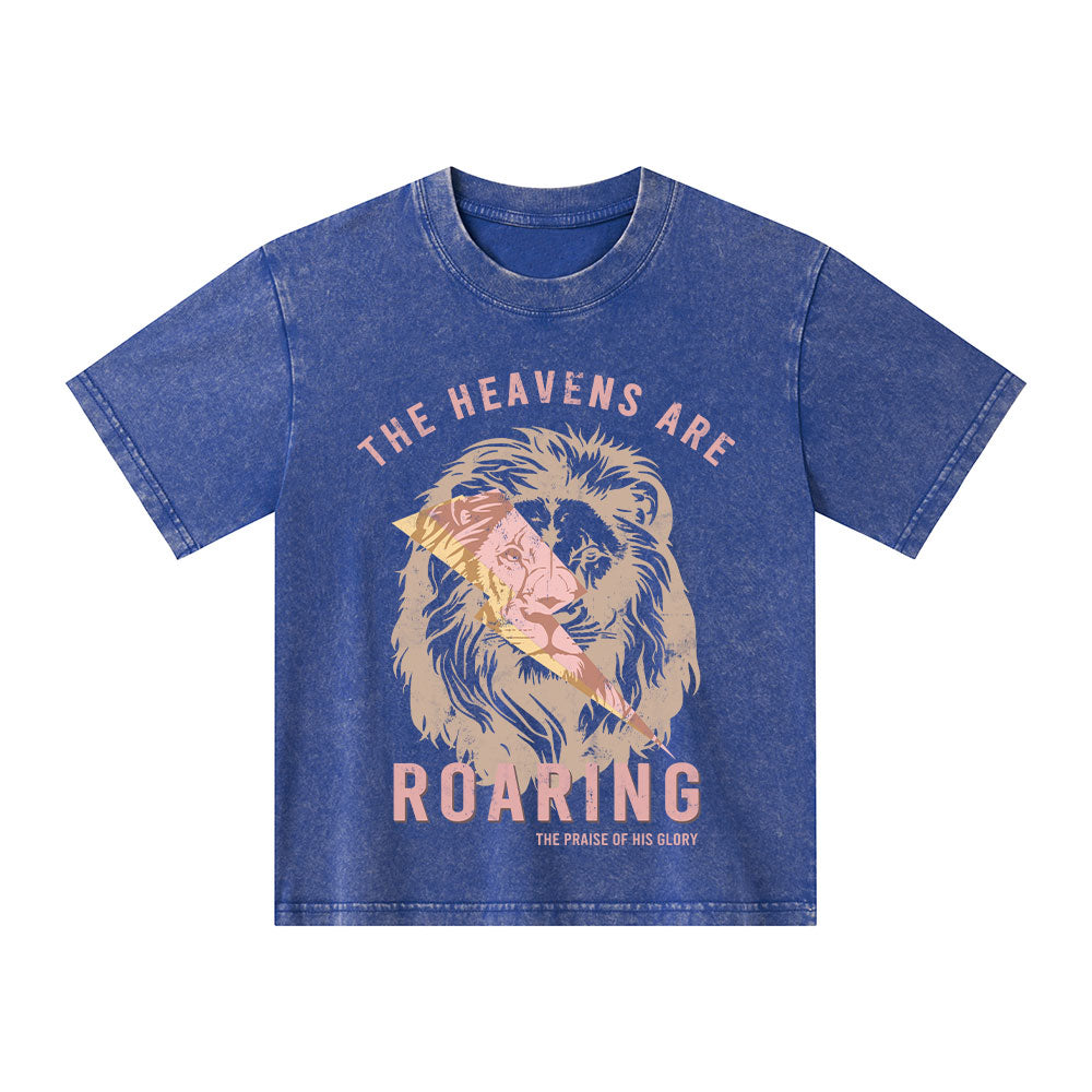 The Heavens Are Roaring Kid Washed T-Shirt