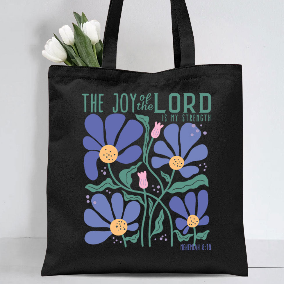 The Joy Of The Lord Christian Canvas Tote Bag