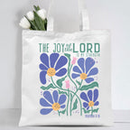 The Joy Of The Lord Christian Canvas Tote Bag