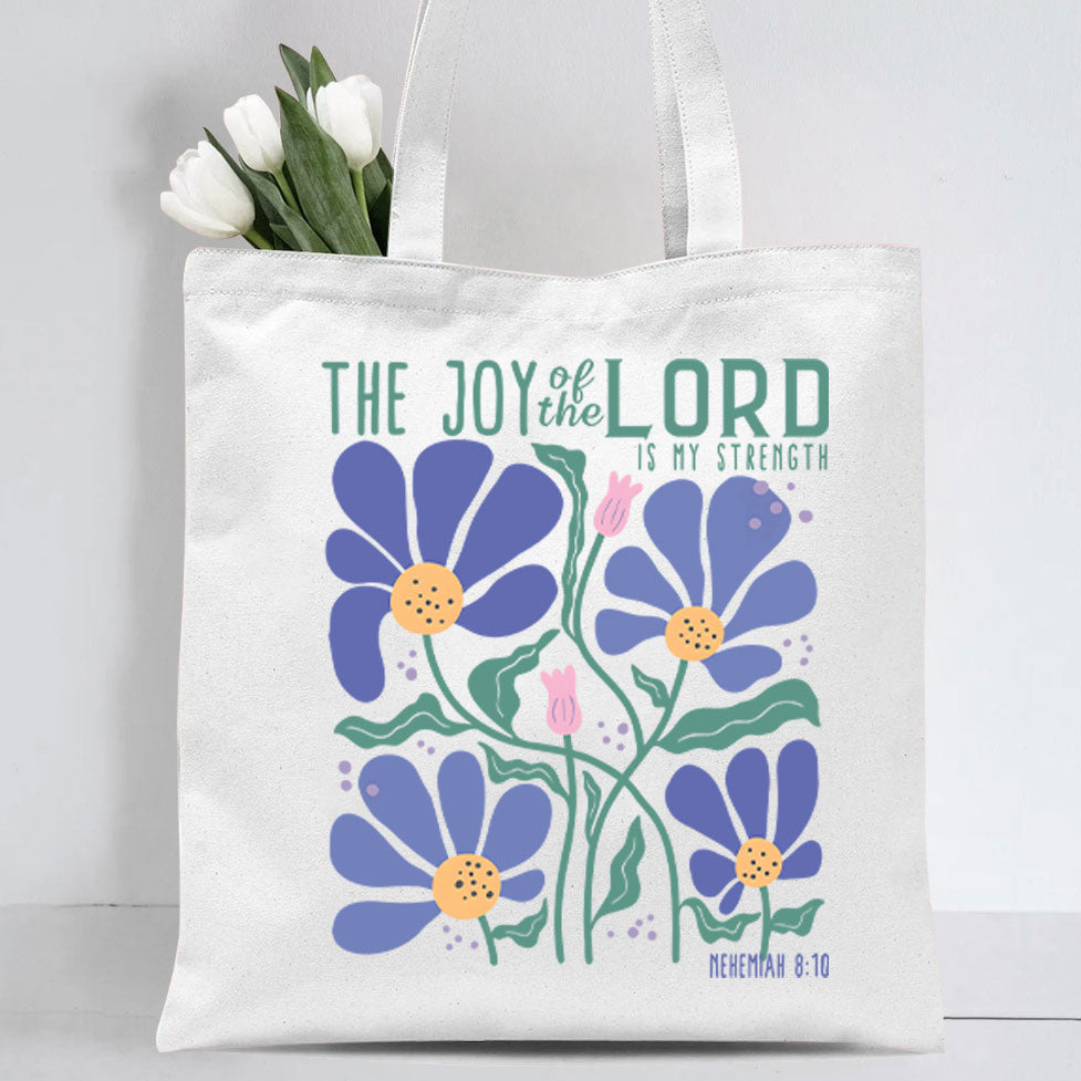 The Joy Of The Lord Christian Canvas Tote Bag