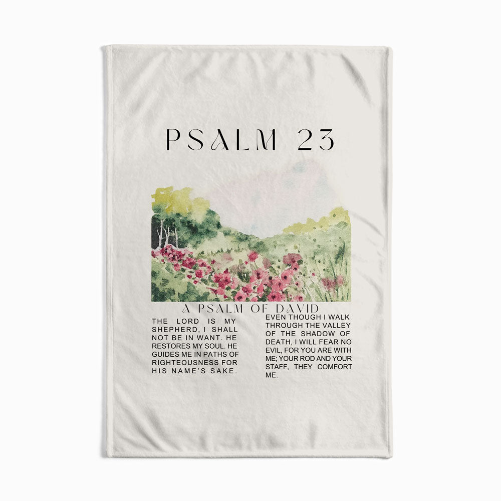 The Lord Is My Shepherd Christian Blanket