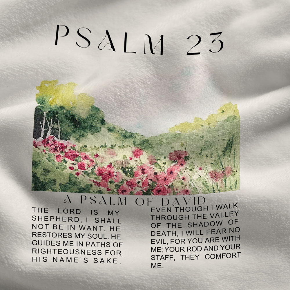 The Lord Is My Shepherd Christian Blanket