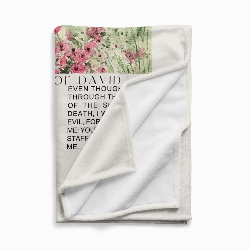 The Lord Is My Shepherd Christian Blanket