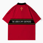 The Lord Is My Shepherd Christian Buttoned Polo Jersey